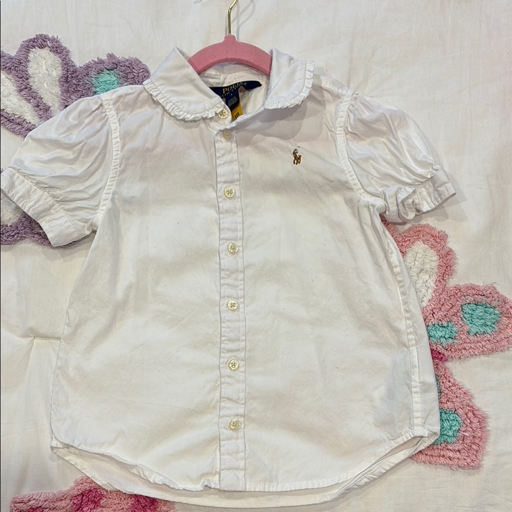 White Kids Shirt by Ralph Lauren